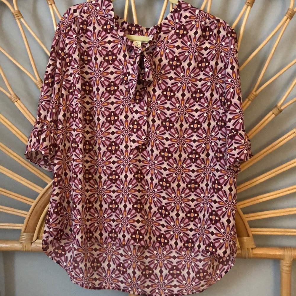 Funky Blouse with Tie Scarf